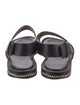 Givenchy Leather Chain-Link Accents Slingback Sandals