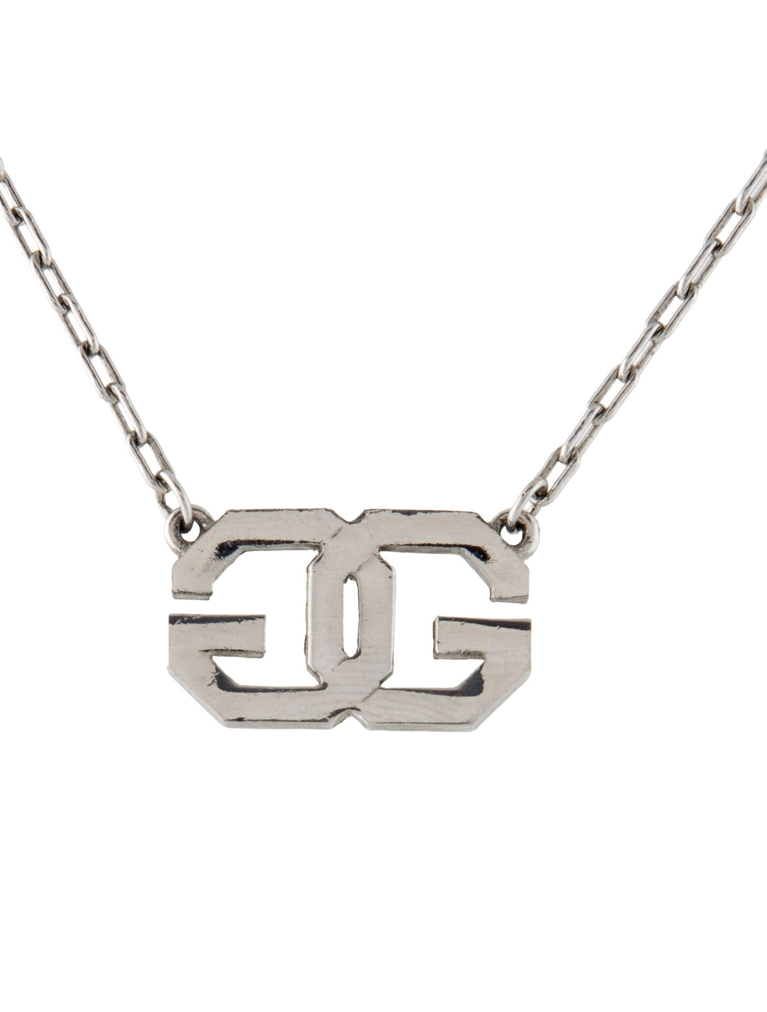 Givenchy Vintage Double G Pendant Necklace