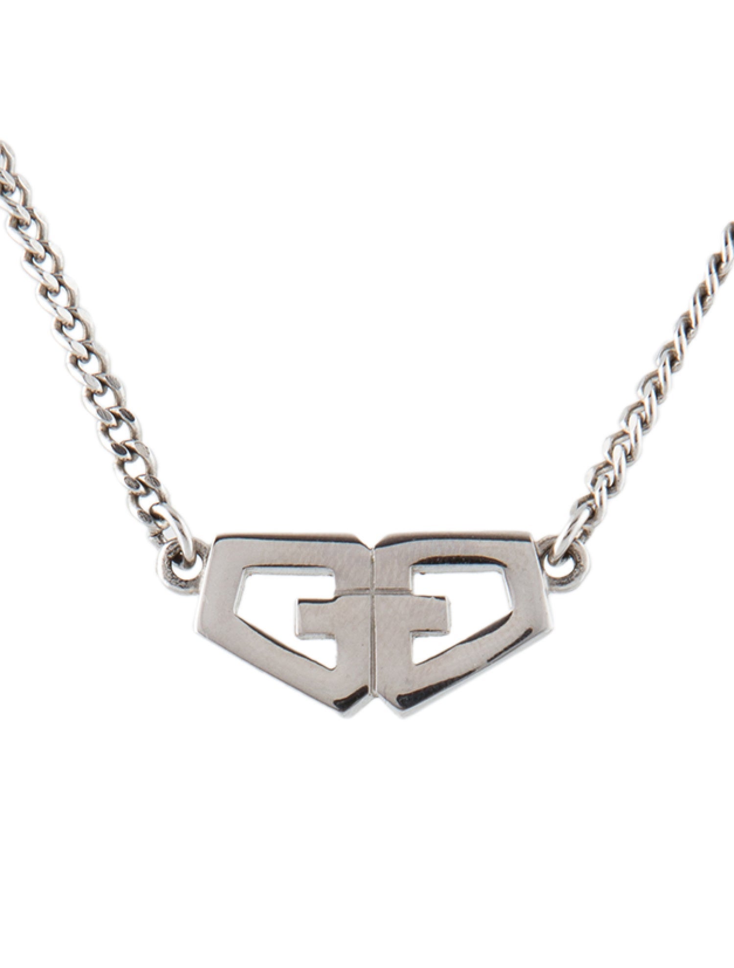 Givenchy Vintage Double G Pendant Necklace
