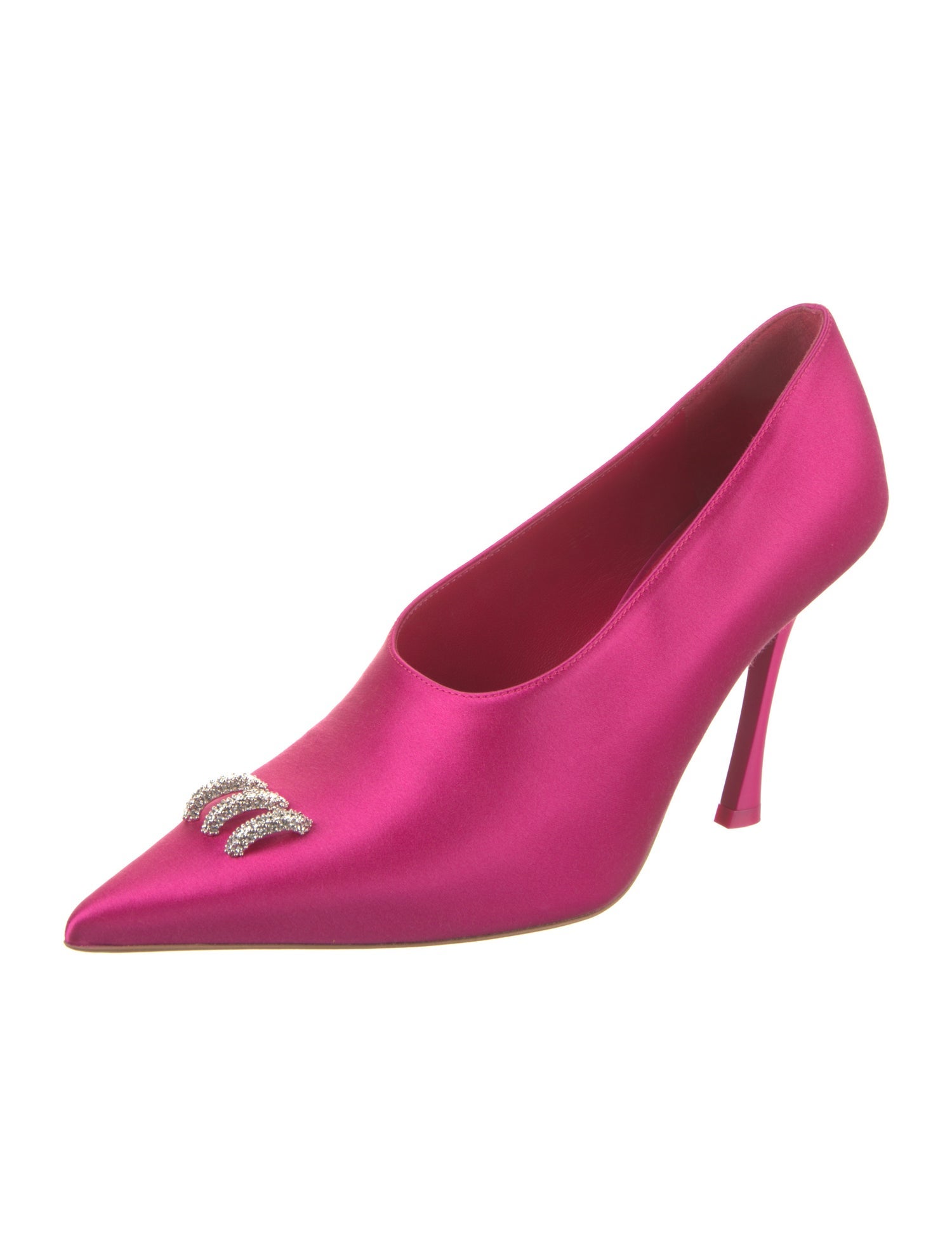 Givenchy Satin Crystal Embellishments Pumps