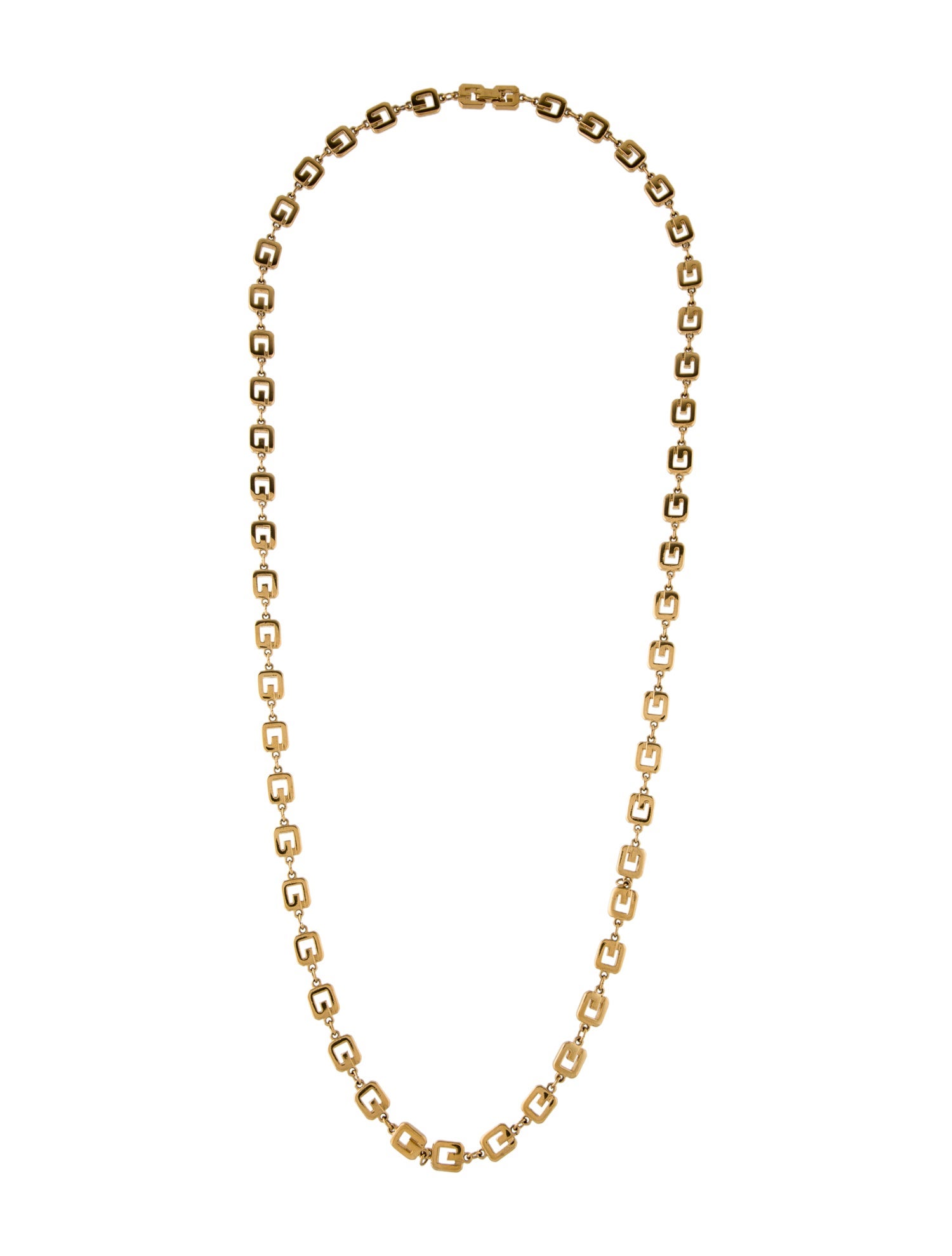 Givenchy Vintage G Link Necklace