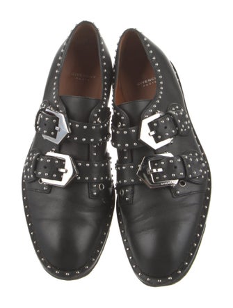 Givenchy Leather Studded Accents Loafers