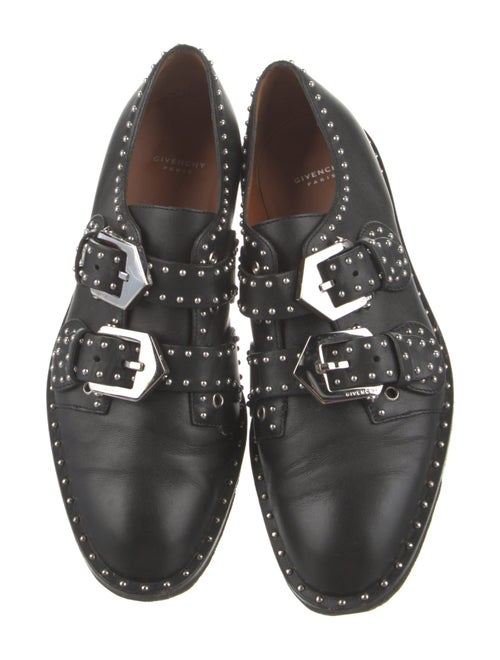 Givenchy Leather Studded Accents Loafers