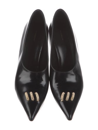Givenchy Leather Crystal Embellishments Pumps