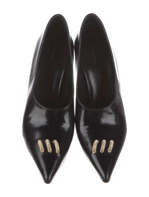 Givenchy Leather Crystal Embellishments Pumps