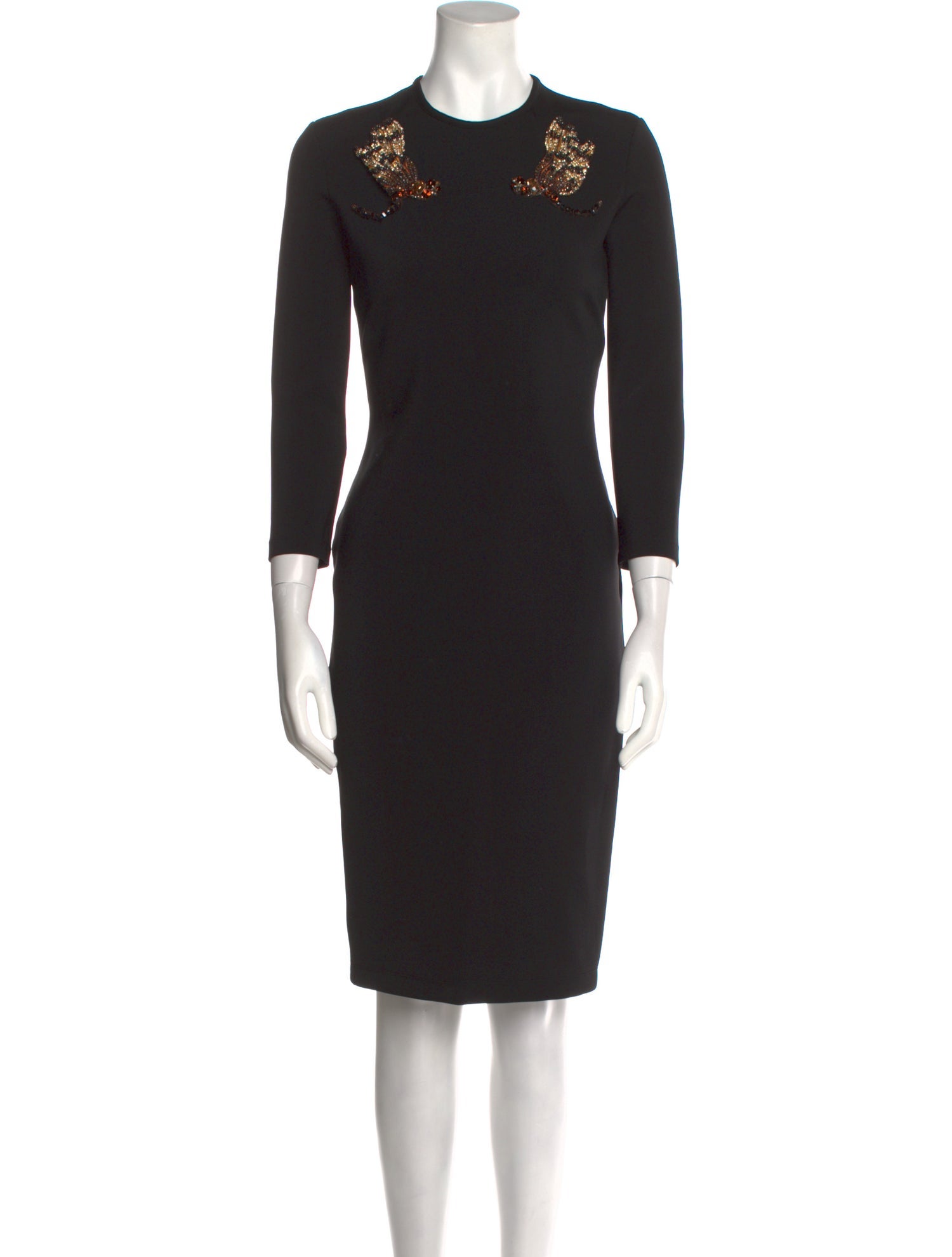 Givenchy Crew Neck Knee-Length Dress