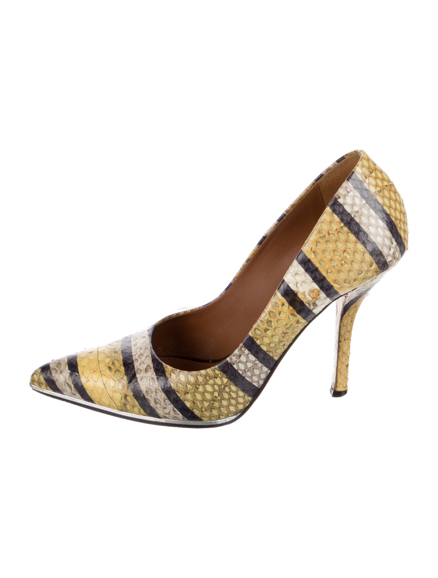 Givenchy Leather Animal Print Pumps