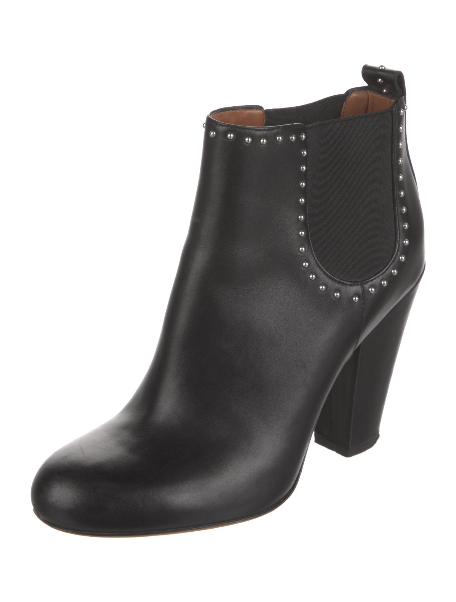 Givenchy Leather Studded Accents Chelsea Boots
