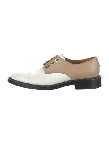 GIVENCHY Oxfords Leather Colorblock Pattern Spectators 9