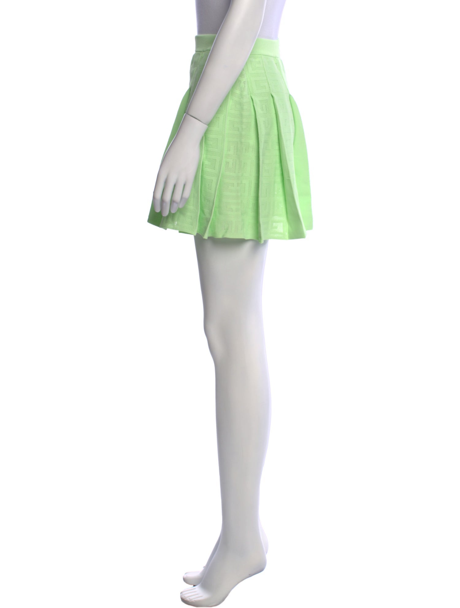 Givenchy Pleated Accents Mini Skirt