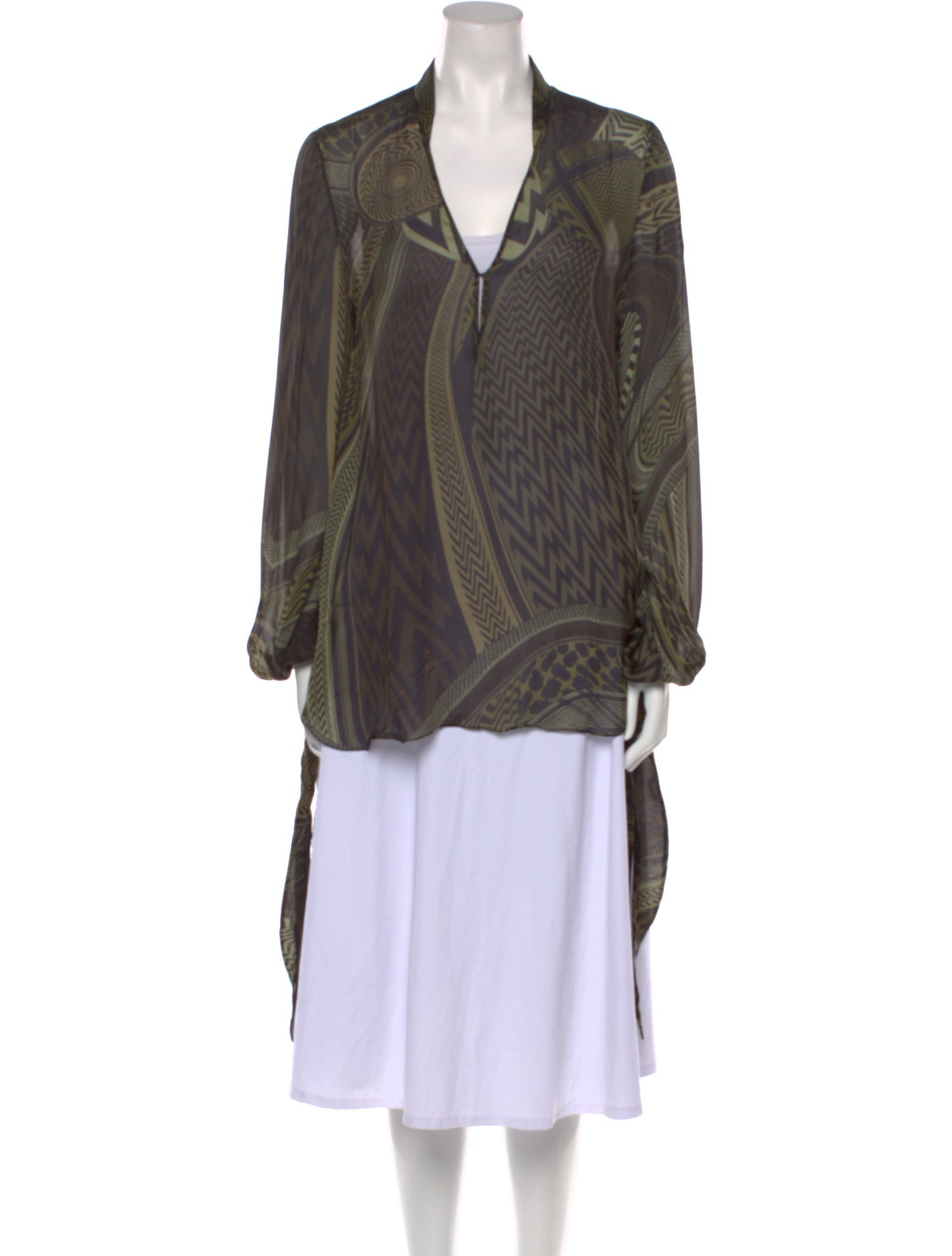 Givenchy Silk Printed Tunic