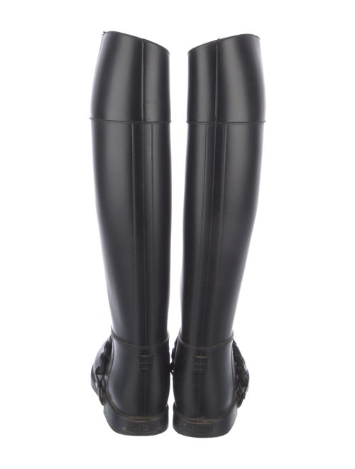 Givenchy Rubber Chain-Link Accents Rain Boots
