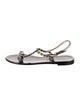 Givenchy Rubber Studded Accents T-Strap Sandals