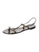 Givenchy Rubber Studded Accents T-Strap Sandals