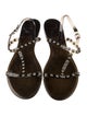 Givenchy Rubber Studded Accents T-Strap Sandals