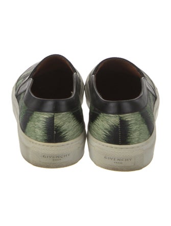 Givenchy Leather Animal Print Loafers