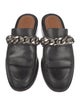 Givenchy Leather Chain-Link Accents Mules