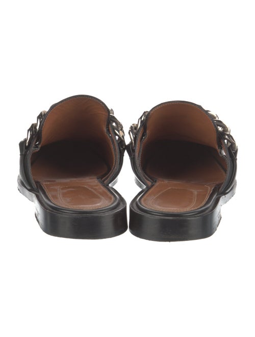Givenchy Leather Chain-Link Accents Mules