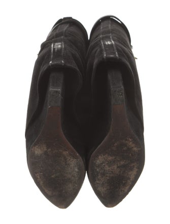 Givenchy Suede Leather Trim Embellishment Boots