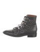 Givenchy Leather Printed Combat Boots