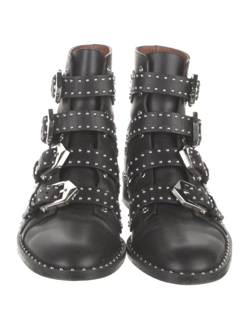 Givenchy Leather Printed Combat Boots