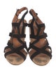Givenchy Suede Leather Trim Embellishment Gladiator Sandals