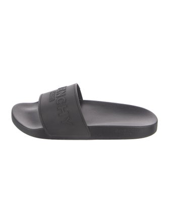 Givenchy Signature Logo Rubber Slides