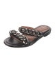 Givenchy Leather Chain-Link Accents Slides