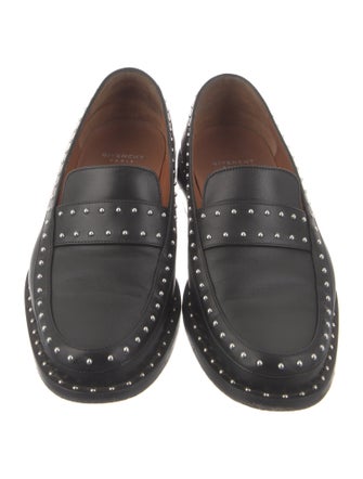 Givenchy Leather Studded Accents Loafers