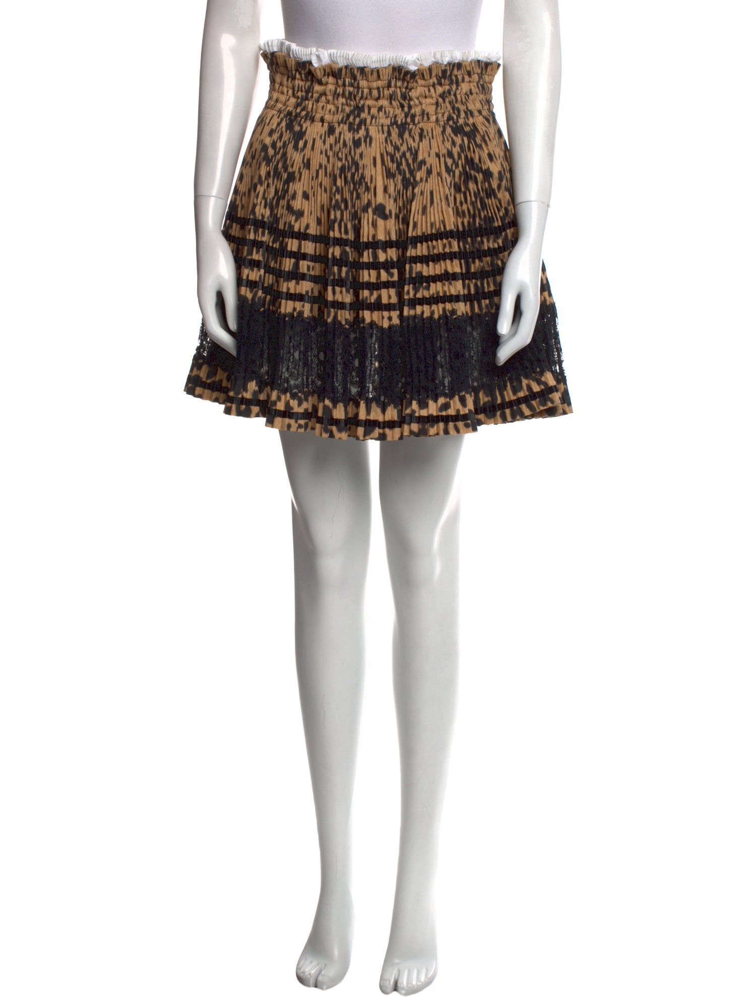 Givenchy Animal Print Mini Skirt