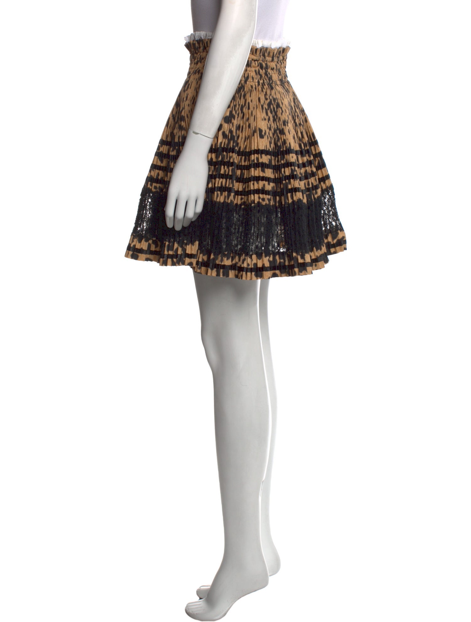 Givenchy Animal Print Mini Skirt