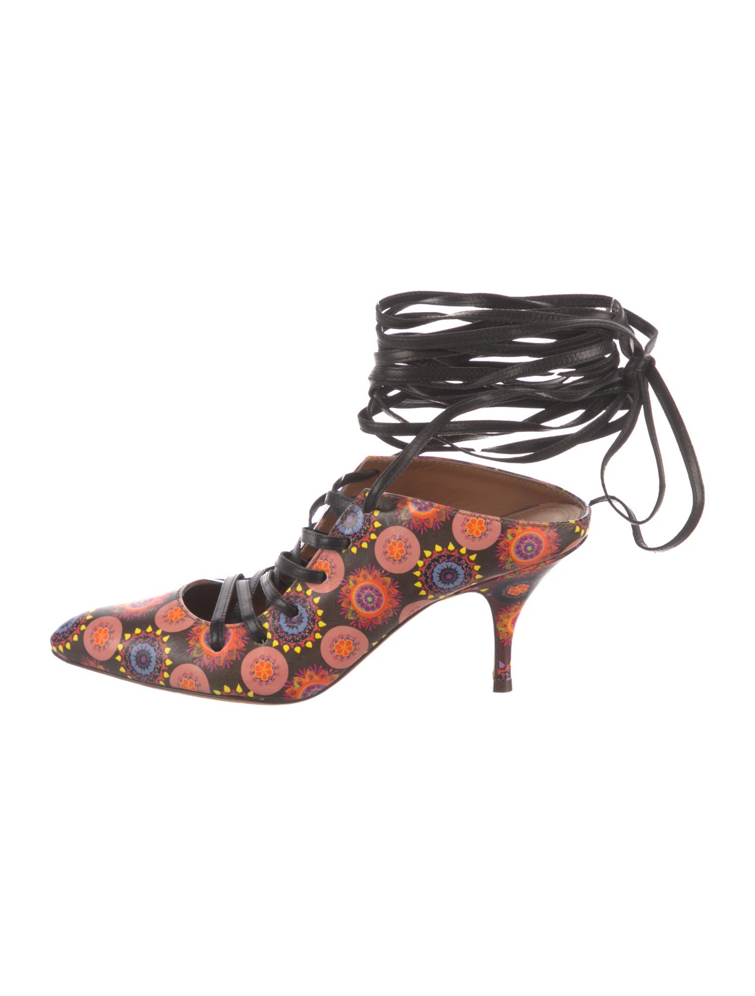 Givenchy Leather Printed Mules