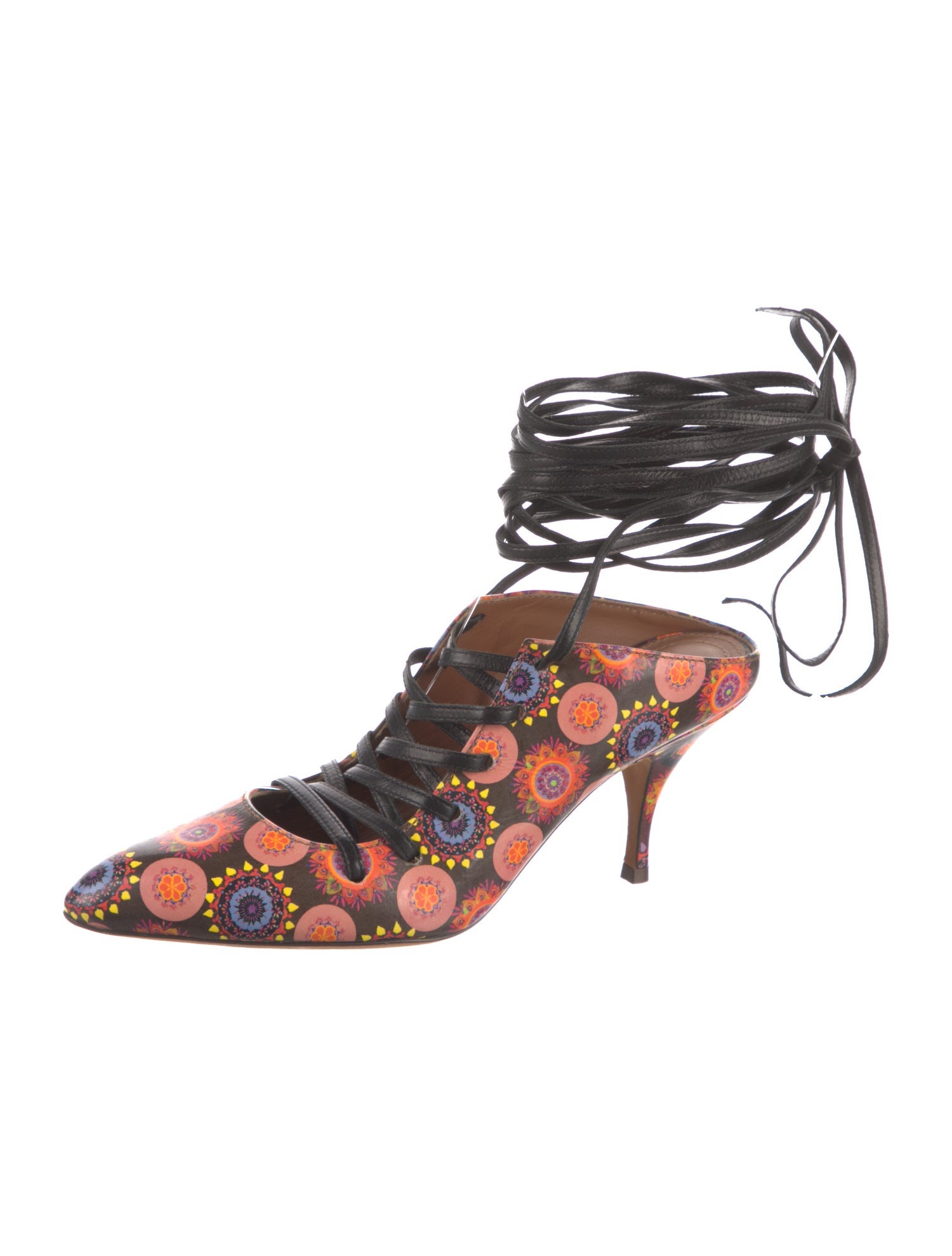 Givenchy Leather Printed Mules