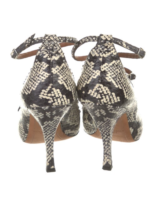 Givenchy Snakeskin Animal Print T-Strap Pumps
