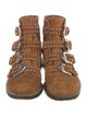 Givenchy Suede Studded Accents Combat Boots