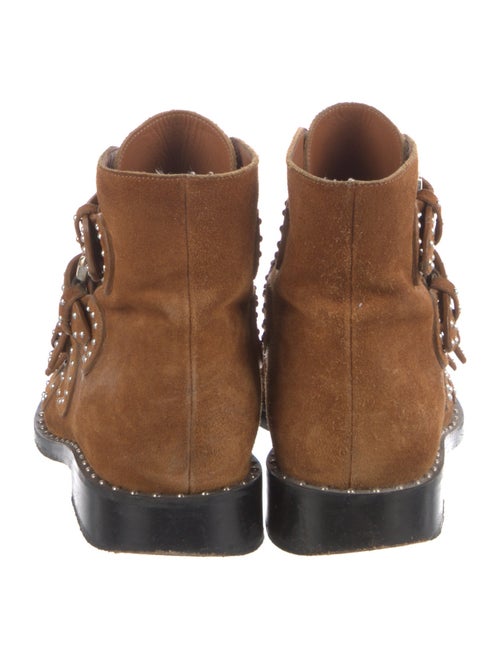Givenchy Suede Studded Accents Combat Boots