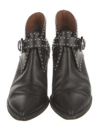 Givenchy Leather Studded Accents Boots
