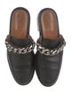Givenchy Leather Chain-Link Accents Mules