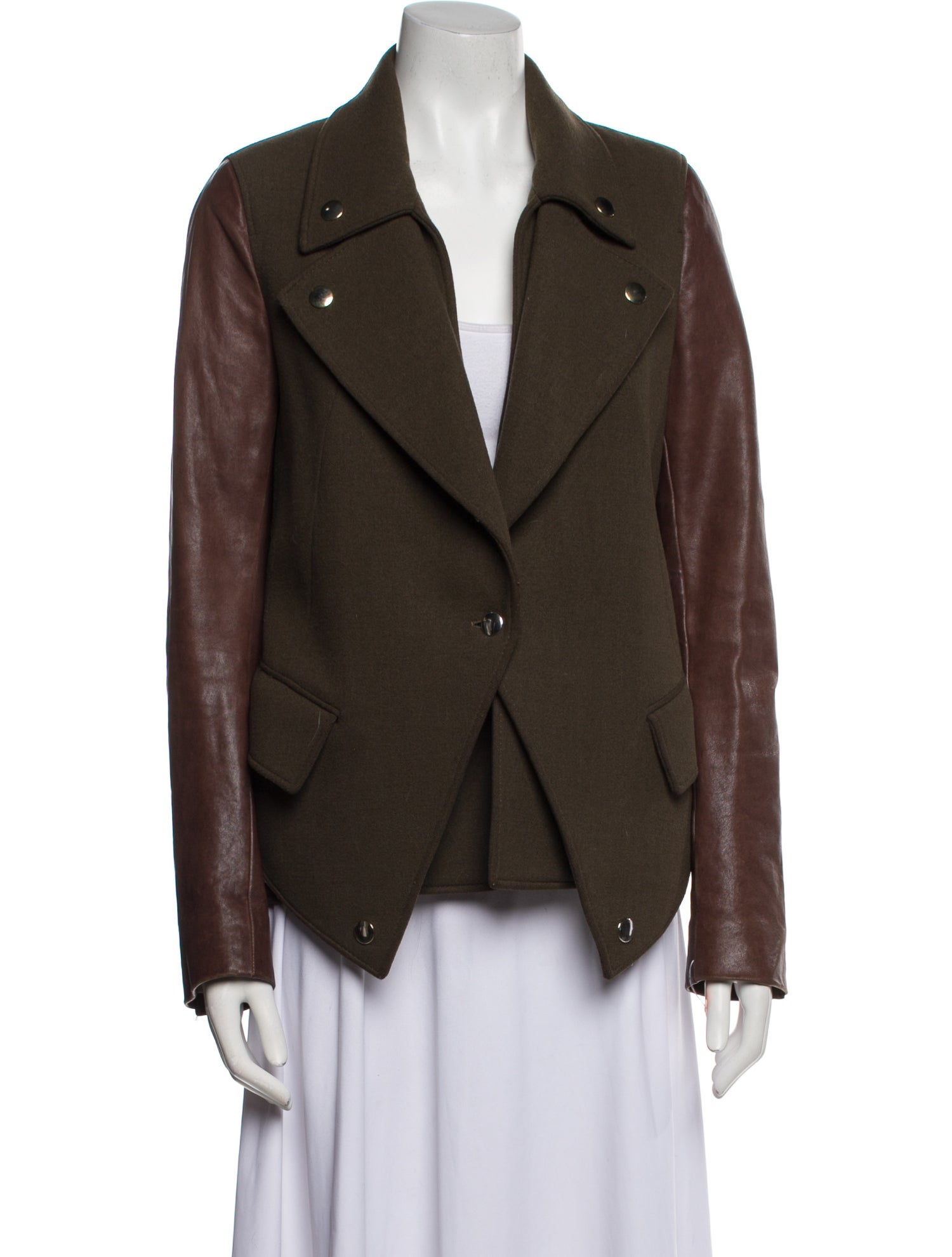 Givenchy Wool Colorblock Pattern Jacket