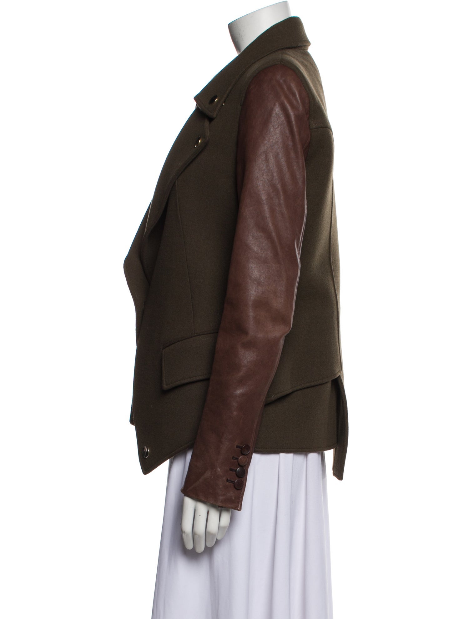 Givenchy Wool Colorblock Pattern Jacket