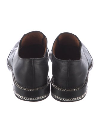 Givenchy Leather Chain-Link Accents Oxfords
