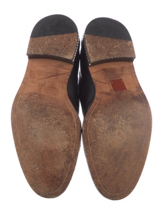 Givenchy Leather Chain-Link Accents Oxfords