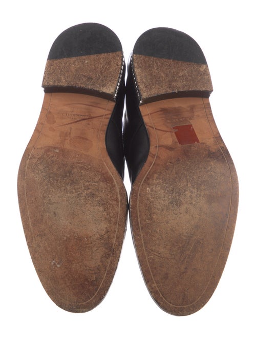 Givenchy Leather Chain-Link Accents Oxfords