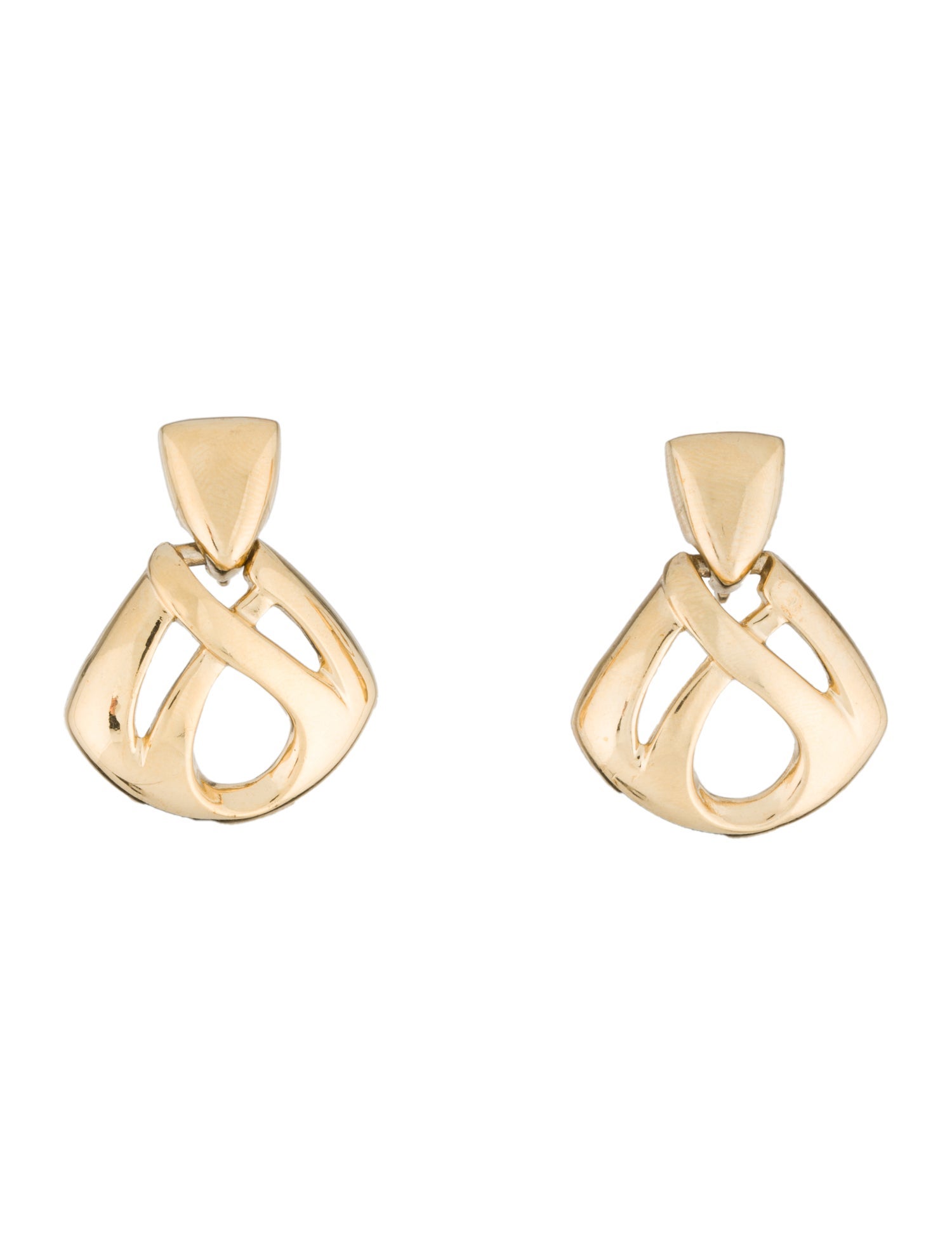 Givenchy Vintage Infinity Clip-On Earrings