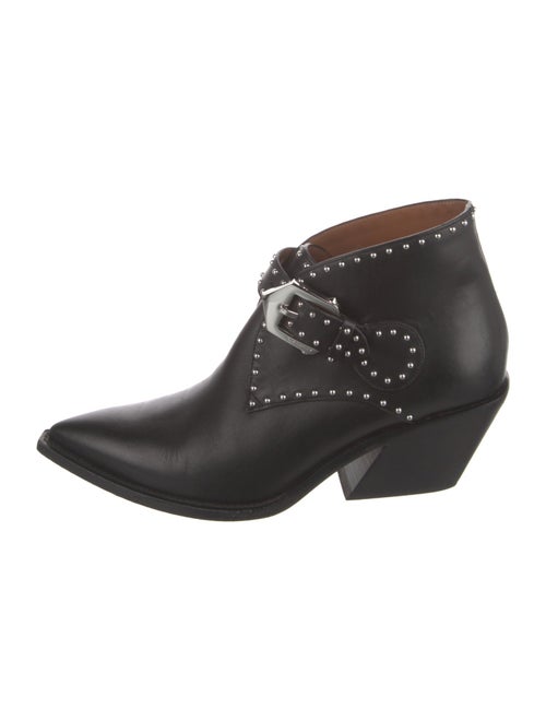 Givenchy Leather Studded Accents Lace-Up Boots