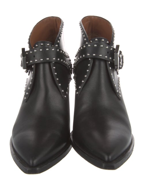 Givenchy Leather Studded Accents Lace-Up Boots