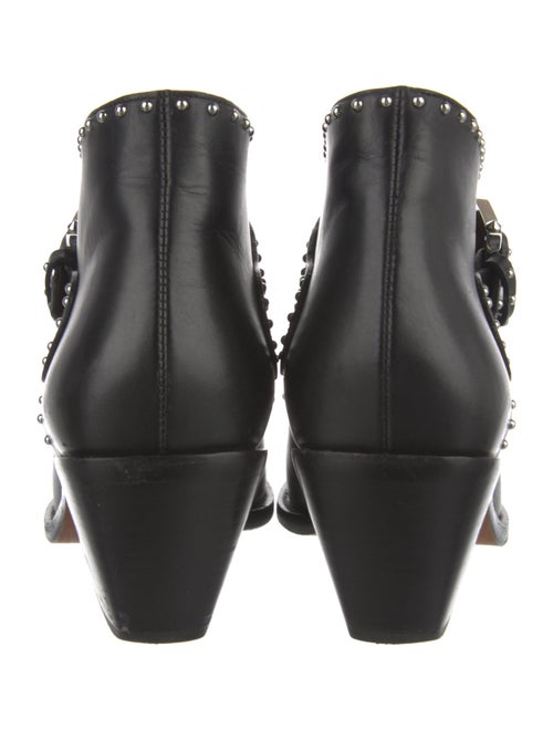 Givenchy Leather Studded Accents Lace-Up Boots