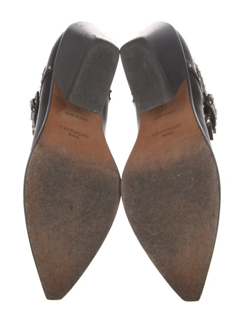 Givenchy Leather Studded Accents Lace-Up Boots