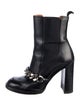 Givenchy Chain-Link Accent Leather Chelsea Boots