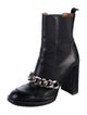 Givenchy Chain-Link Accent Leather Chelsea Boots